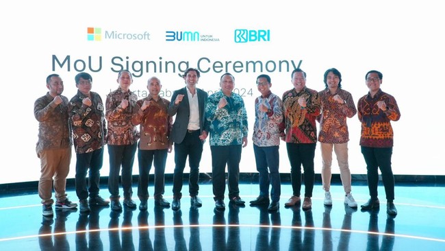 Kolaborasi BRI dan Microsoft ini berfokus untuk mengembangkan teknologi yang mengubah dan meningkatkan layanan nasabah.